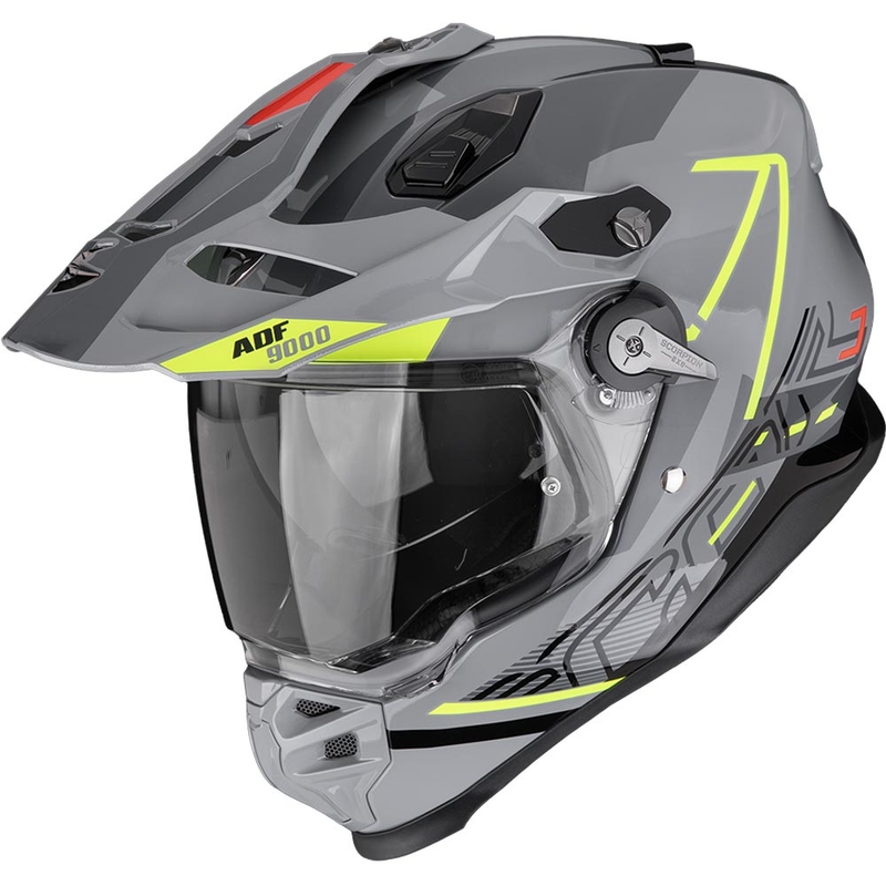 Enduro kaciga Scorpion ADF-9000 Air Summit srebrno-fluo žuta