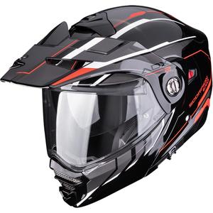 Enduro motociklistička kaciga Scorpion ADX-2 Walt crno-srebrno-crvena