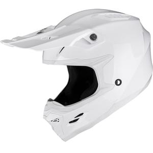 Scorpion SMX-10 Solid kaciga za motokros, bijela