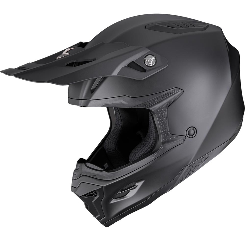 Scorpion SMX-10 Solid motocross kaciga mat crna