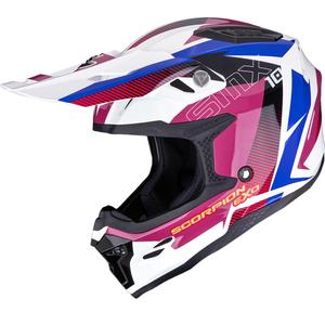 Scorpion SMX-10 Speed motokros kaciga bijelo-ružičasto-plava