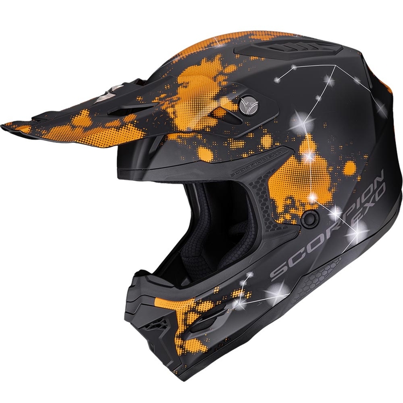 Scorpion SMX-10 Vibe motocross kaciga mat crno-narančasta