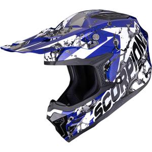 Scorpion SMX-10 Gasoline motocross kaciga plavo-bijelo-crna