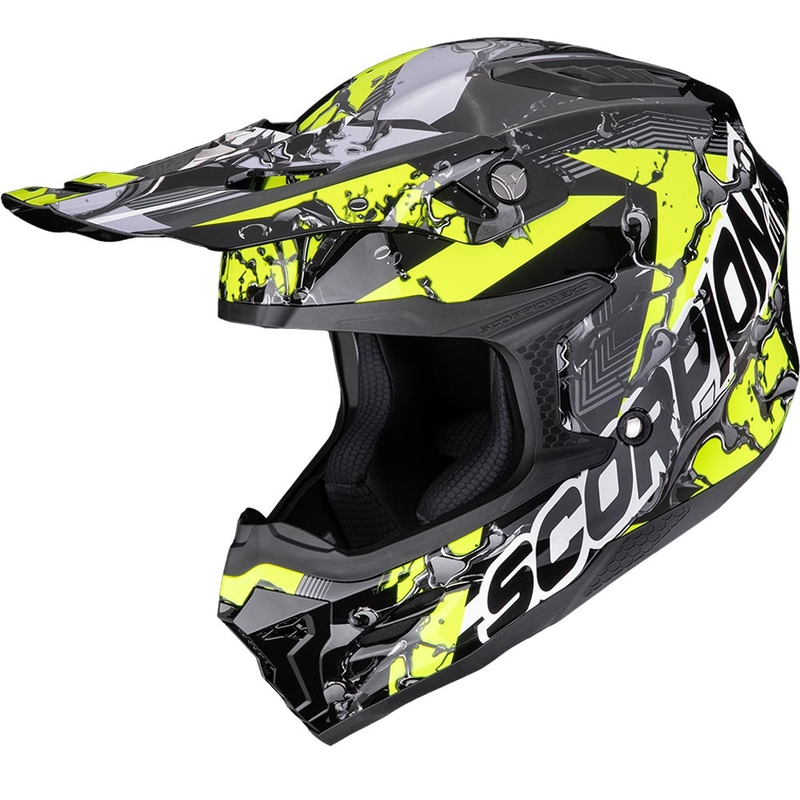 Scorpion SMX-10 Gasoline motocross kaciga crno-žuta