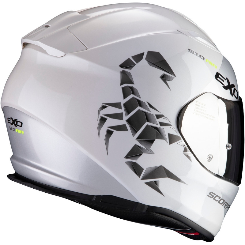 Scorpion EXO-510 Air Pique integralna kaciga bijelo-srebrna