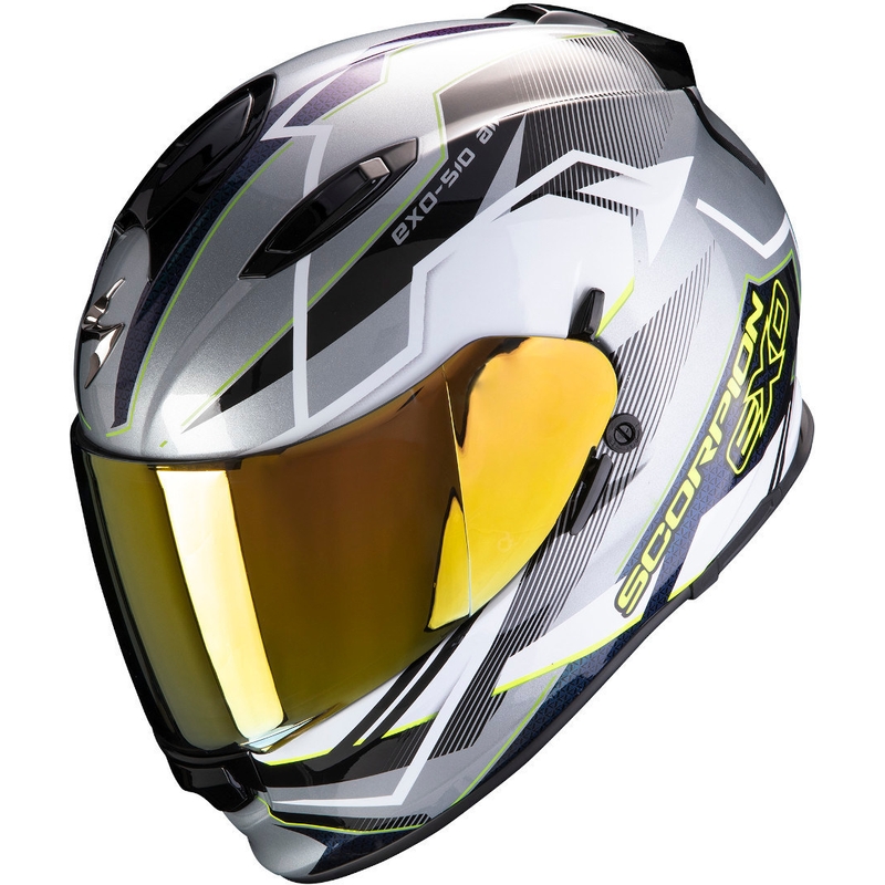 Scorpion EXO-510 Air Balt Integral kaciga srebrna-bijela-fluo žuta rasprodaja