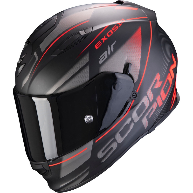 Scorpion EXO-510 Air Ferrum integralna kaciga crno-srebrno-crvena