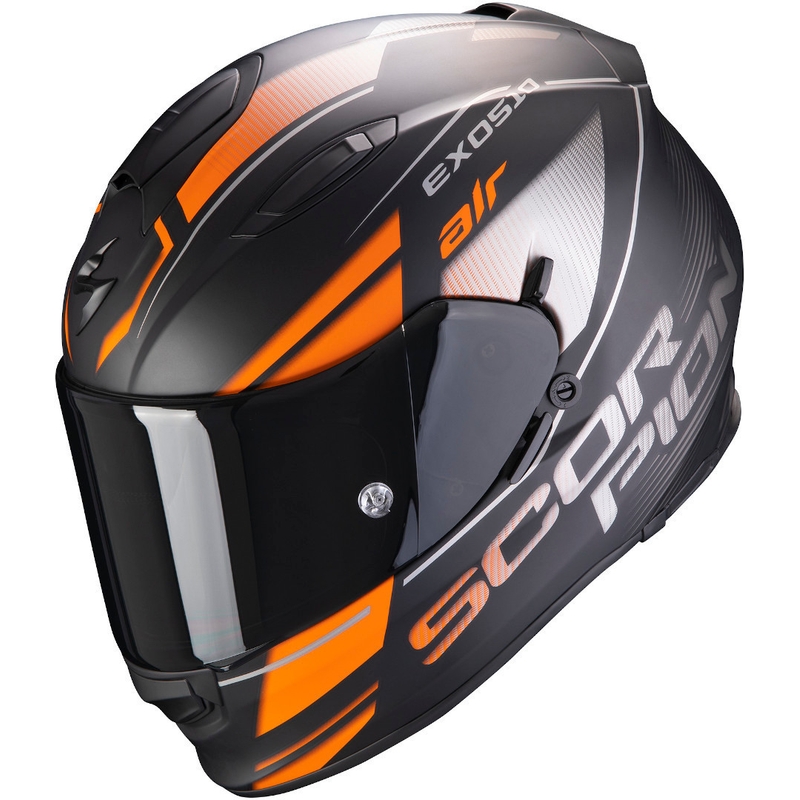 Scorpion EXO-510 Air Ferrum integralna kaciga crna-srebrna-narančasta