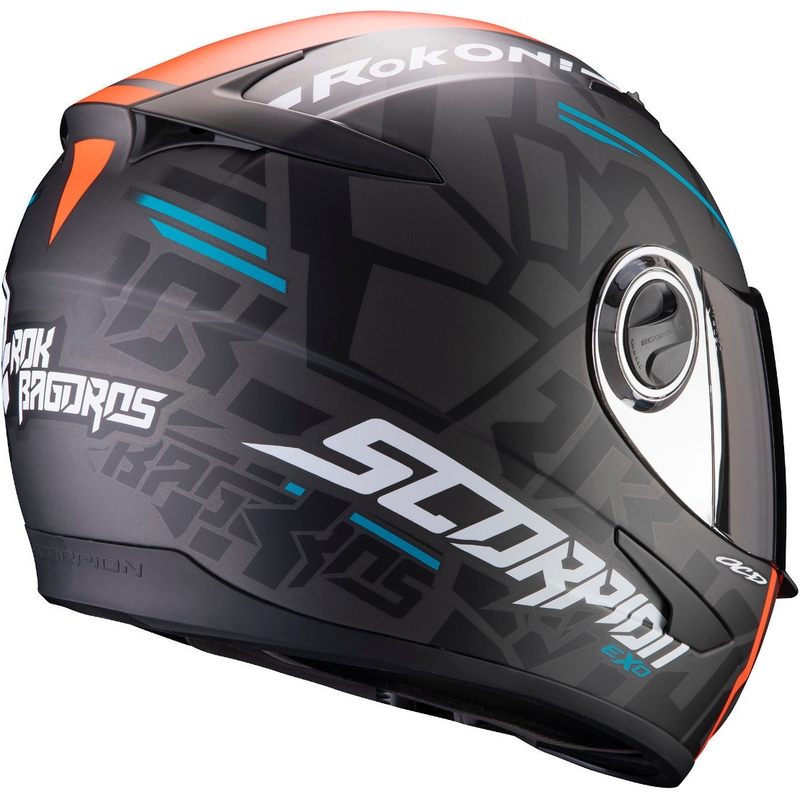 Scorpion EXO-490 Rok Replica II Bagoros Black Orange Integral Helmet rasprodaja
