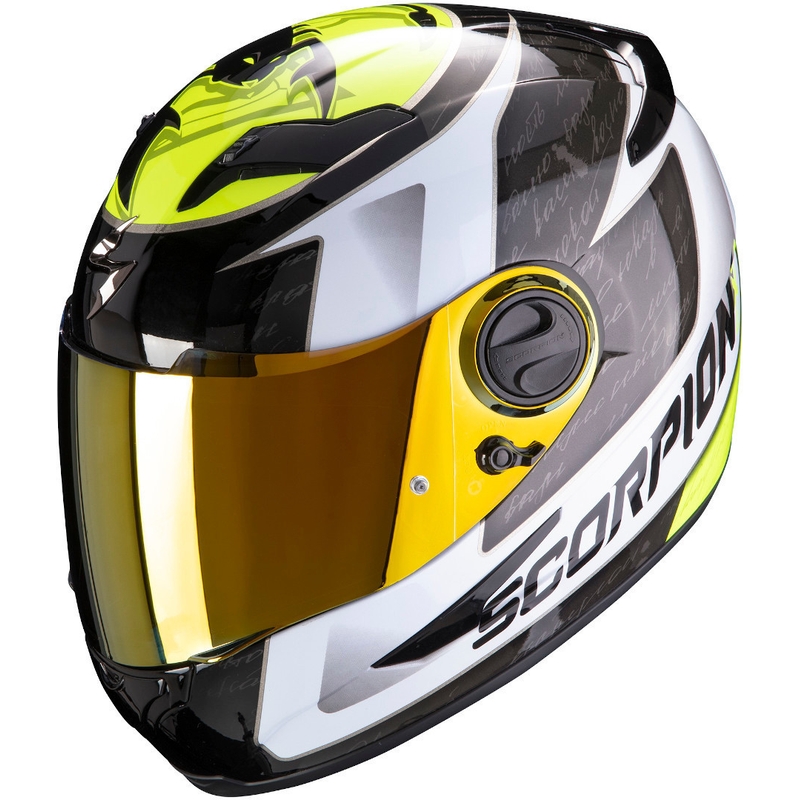 Scorpion EXO-490 Tour Integral Helmet Black-White-Fluo Yellow rasprodaja