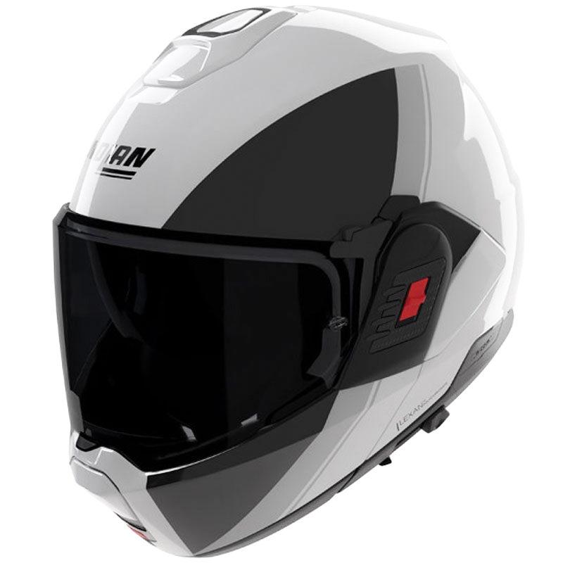 Preklopna motociklistička kaciga Nolan N120-1 Verniciatura Speciale 356 sjajna biserno-crna-siva