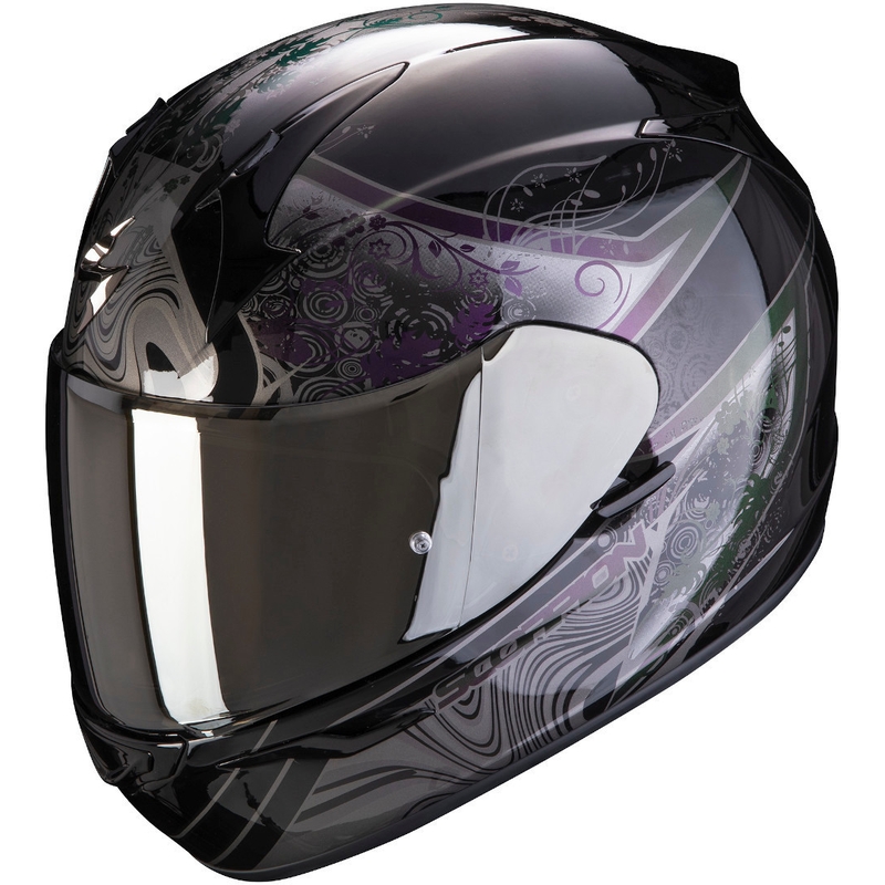 Scorpion EXO-390 Clara crno/srebrna kaciga za cijelo lice rasprodaja