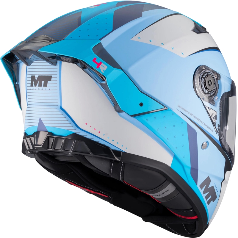 Integralna motociklistička kaciga MT Thunder 4 R SV Wind Tunnel C7 mat plavo-siva