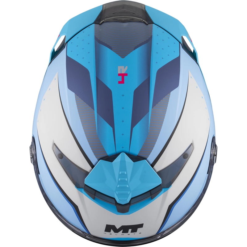 Integralna motociklistička kaciga MT Thunder 4 R SV Wind Tunnel C7 mat plavo-siva