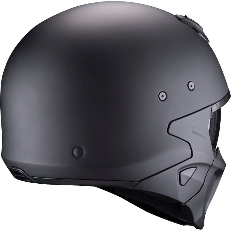 Otvorena kaciga s maskom Scorpion COVERT-X Jednobojna crna mat