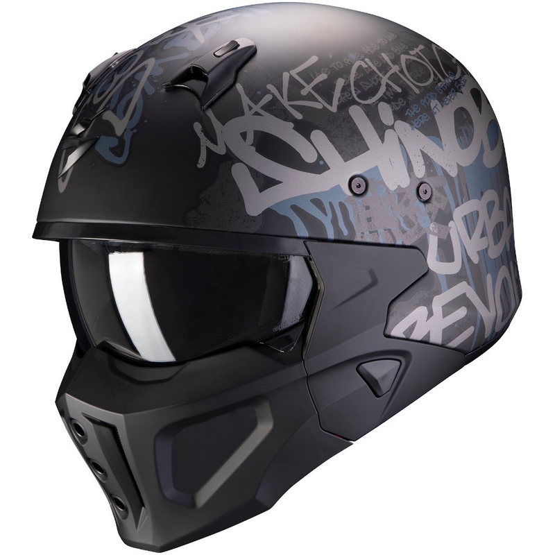 Kaciga Scorpion COVERT-X Wall crno-srebrna