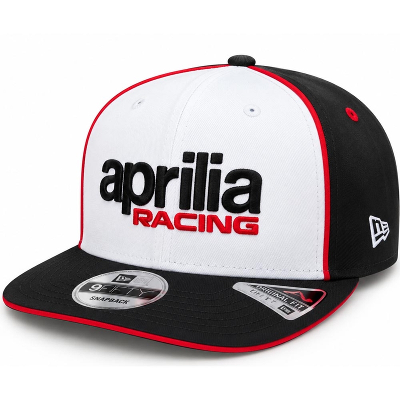 Aprilia Racing x New Era Team Edition kapa crno-bijela