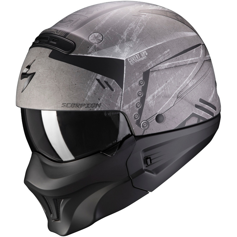 Kaciga Scorpion EXO-COMBAT EVO Incursion srebrno-crna
