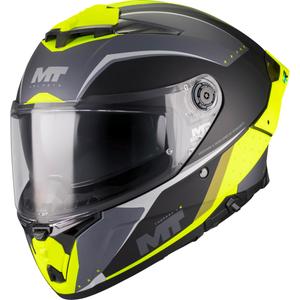 Integralna motociklistička kaciga MT Thunder 4 R SV Wind Tunnel B3 crno-siva-fluo žuta