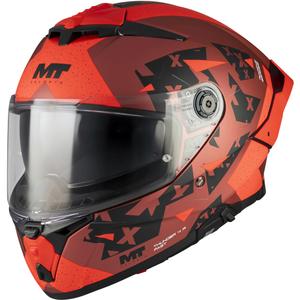 Integralna motociklistička kaciga MT Thunder 4 R SV Fast C5 mat crno-sivo-crvena