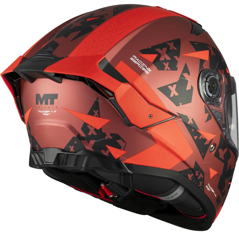 Integralna motociklistička kaciga MT Thunder 4 R SV Fast C5 mat crno-sivo-crvena