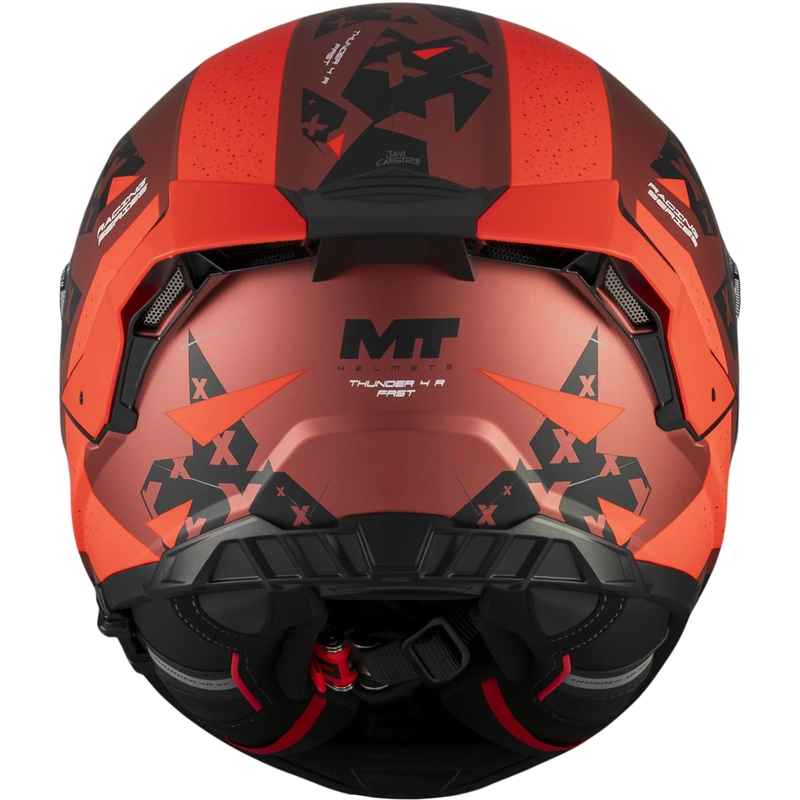 Integralna motociklistička kaciga MT Thunder 4 R SV Fast C5 mat crno-sivo-crvena