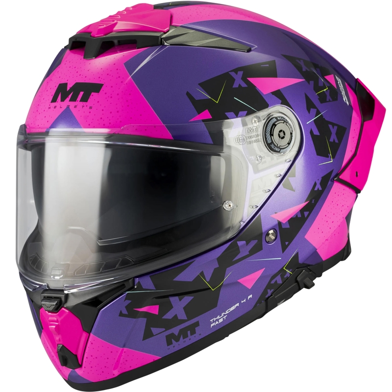 Integralna motociklistička kaciga MT Thunder 4 R SV Fast C8 ljubičasto-ružičasto-crna