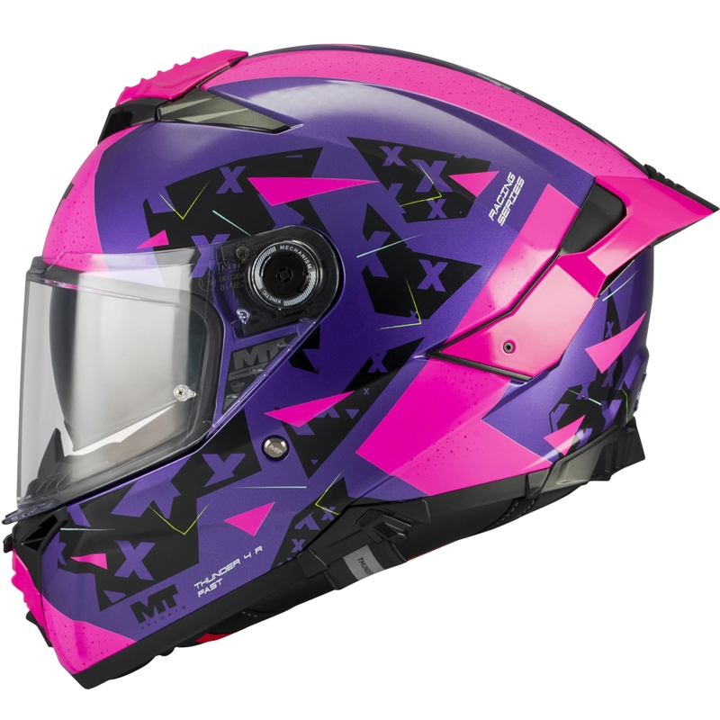 Integralna motociklistička kaciga MT Thunder 4 R SV Fast C8 ljubičasto-ružičasto-crna