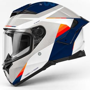 Integralna motociklistička kaciga MT Thunder 4 R SV Highway A7 bijelo-sivo-plava