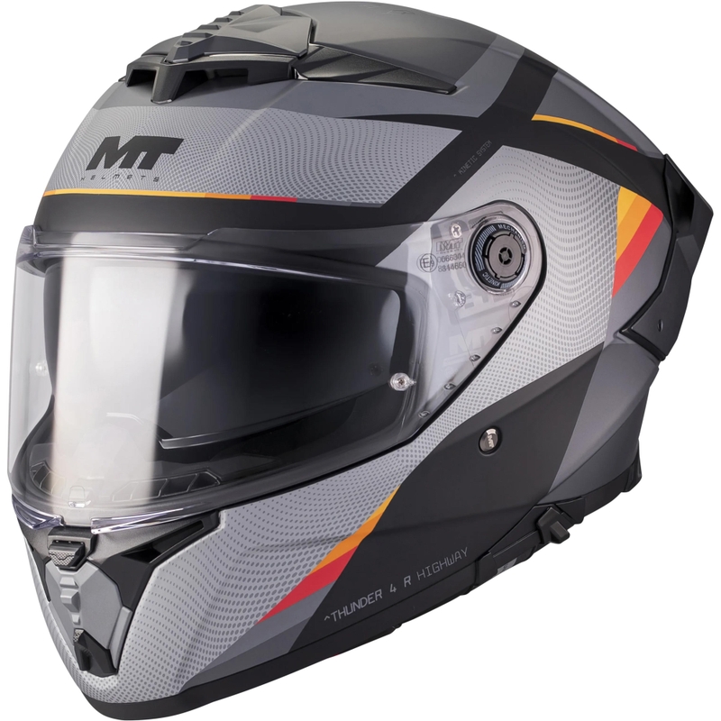 Integralna motociklistička kaciga MT Thunder 4 R SV Highway B5 mat sivo-crna