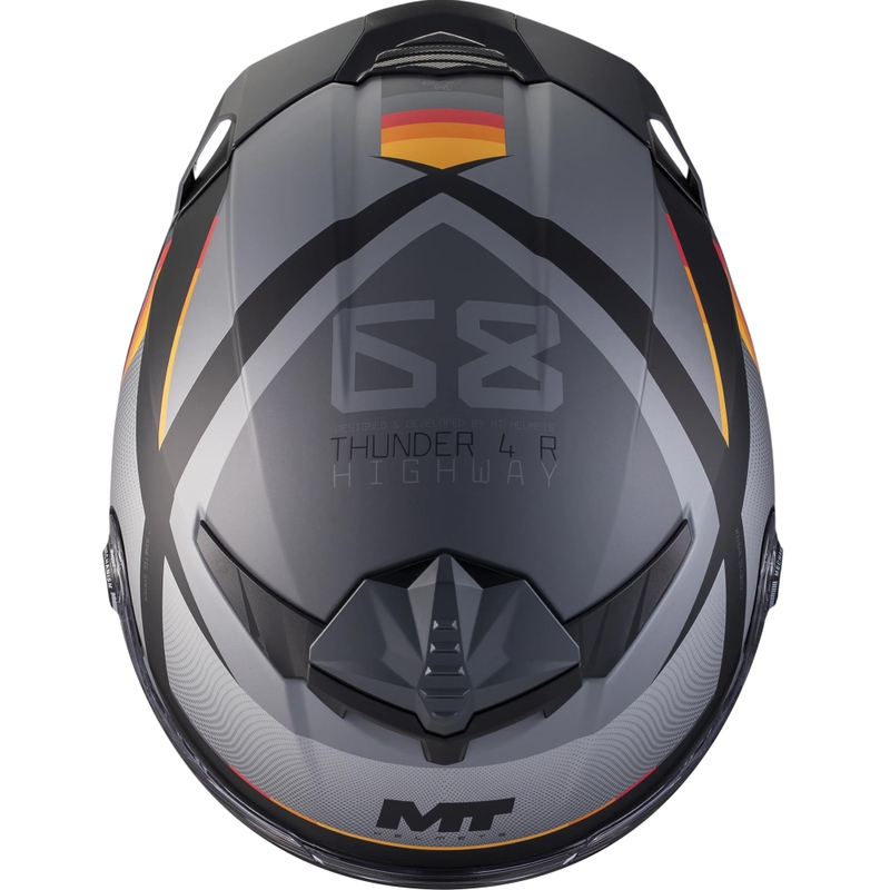 Integralna motociklistička kaciga MT Thunder 4 R SV Highway B5 mat sivo-crna
