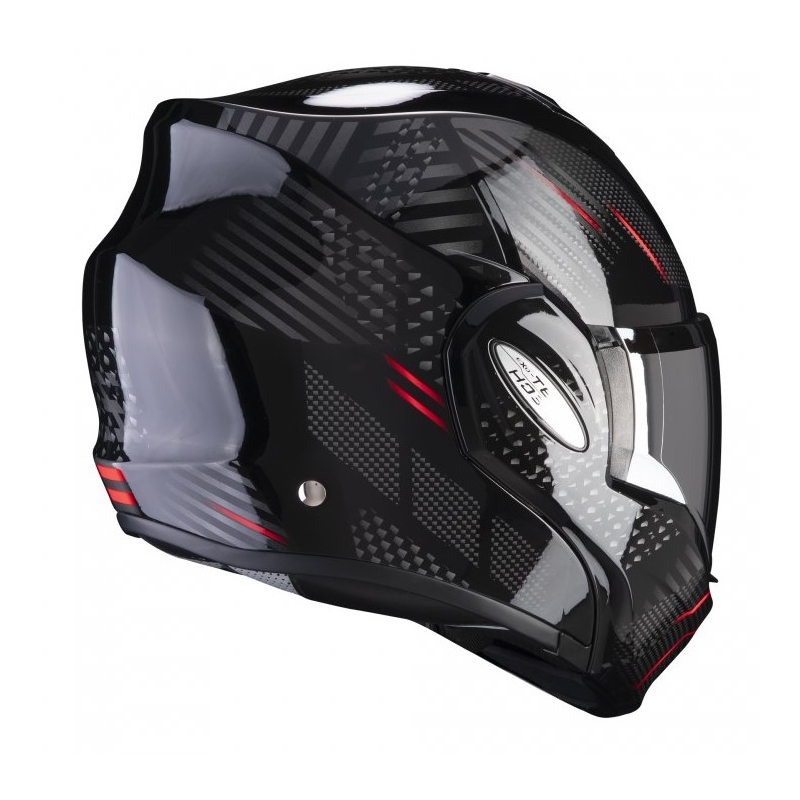 Kaciga na preklop Scorpion EXO-TECH Pulse crno-crvena