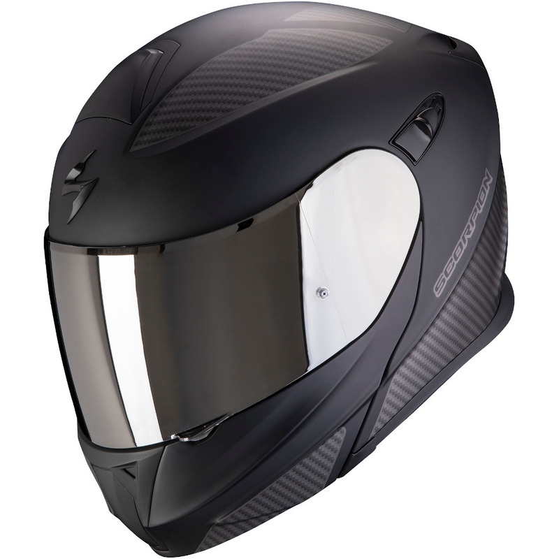 Motoristička kaciga na preklop Scorpion EXO-920 Flux crno-srebrna