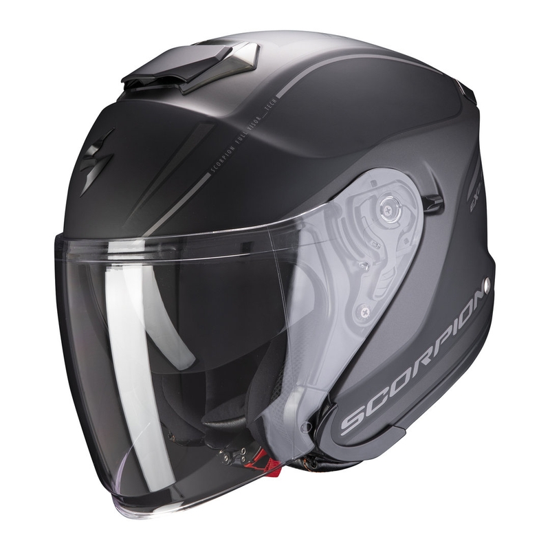 Otvorena kaciga Scorpion EXO-S1 Shadow crno-srebrna