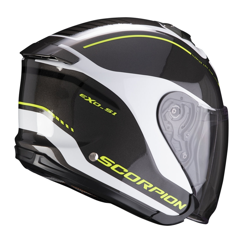 Otvorena kaciga Scorpion EXO-S1 Shadow crno-bijela-fluo žuta