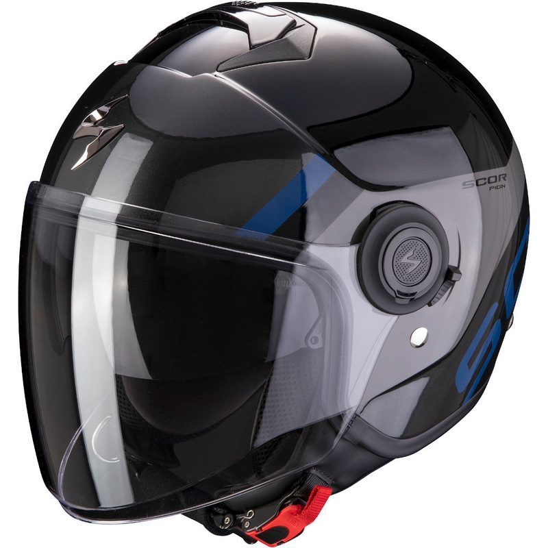 Otvorena kaciga Scorpion EXO-CITY Sympa crno-srebrna