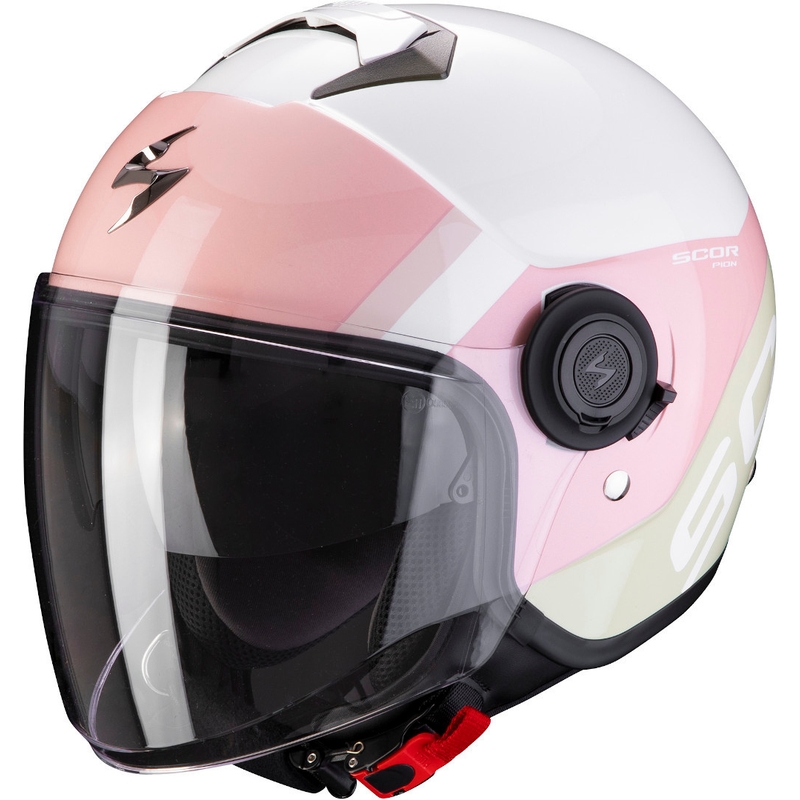 Scorpion EXO-CITY Sympa Open Helmet bijelo-ružičasta rasprodaja
