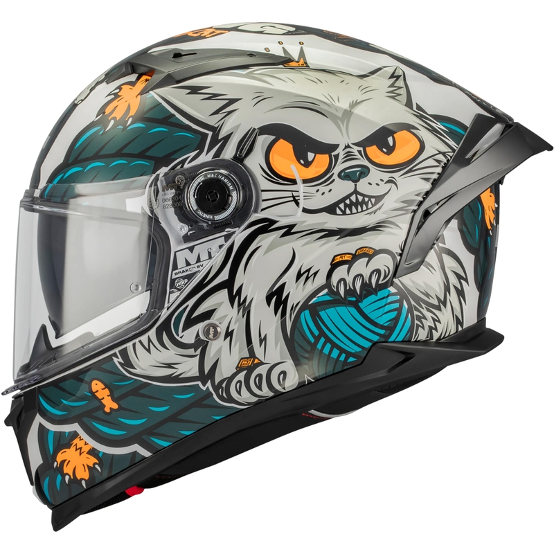 Integralna motociklistička kaciga MT Braker SV King A7 sivo-plava