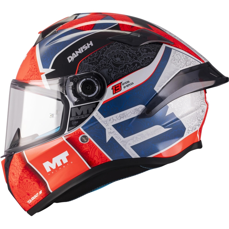 Integralna motociklistička kaciga MT Targo S Danish_26_Season C5 crveno-plavo-siva