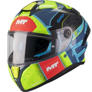 Integralna motociklistička kaciga MT Targo S Danish_26_Brasil C3 plavo-fluo žuto-crvena