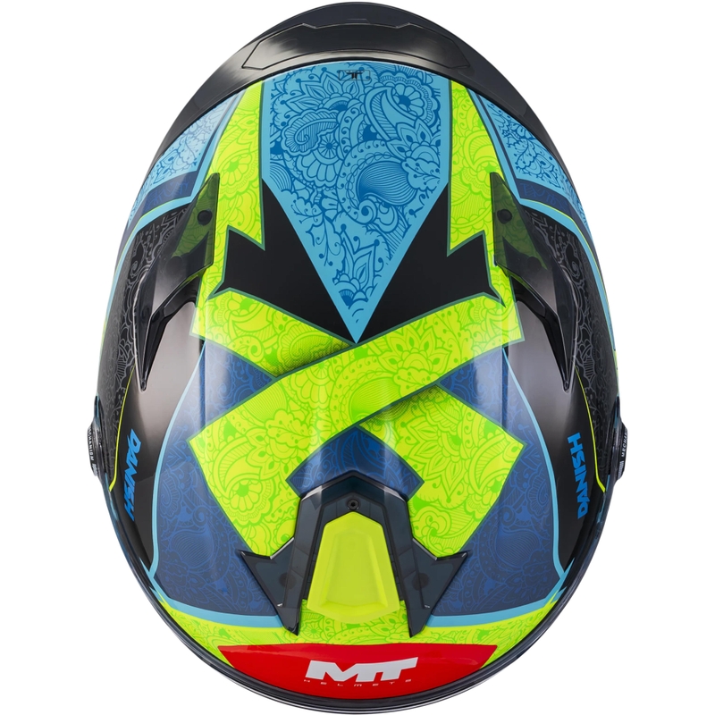 Integralna motociklistička kaciga MT Targo S Danish_26_Brasil C3 plavo-fluo žuto-crvena