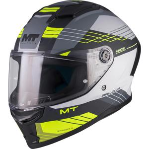 Integralna motociklistička kaciga MT Stinger 2 Baldur C3 crno-sivo-fluo žuta