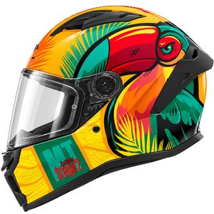 Integralna motociklistička kaciga MT Stinger 2 Caribbean C3 zeleno-žuta