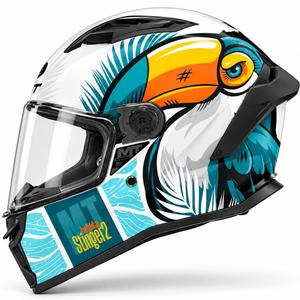Integralna motociklistička kaciga MT Stinger 2 Caribbean A6 plavo-bijela
