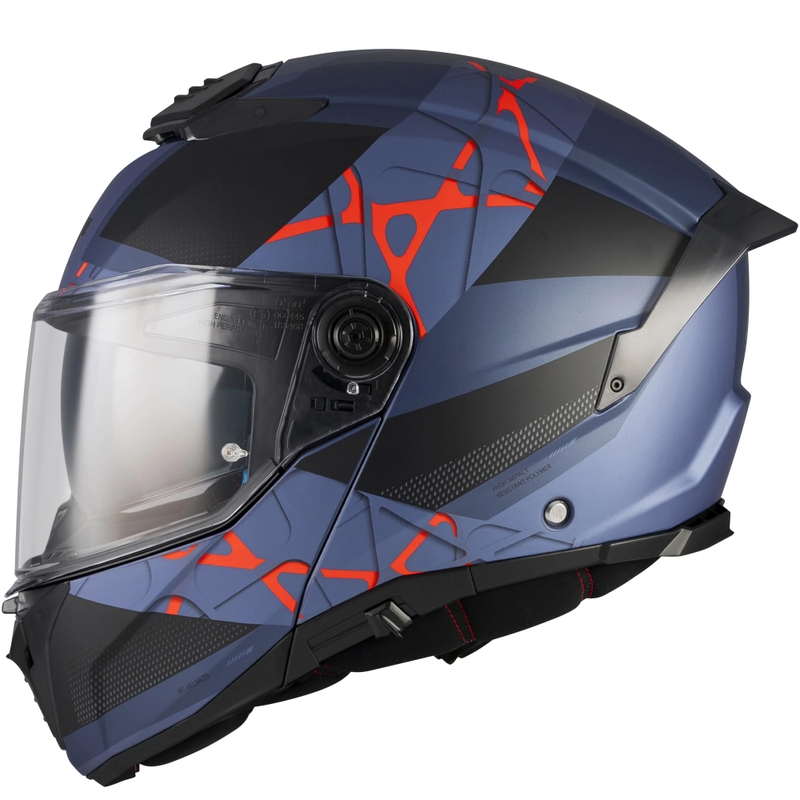 Preklopna motociklistička kaciga MT Atom 2 SV Change C17 mat crno-plava