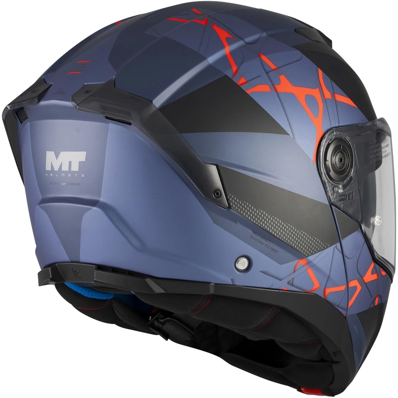 Preklopna motociklistička kaciga MT Atom 2 SV Change C17 mat crno-plava