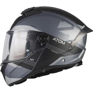 Preklopna motociklistička kaciga MT Atom 2 SV Kaster C2 mat crno-siva
