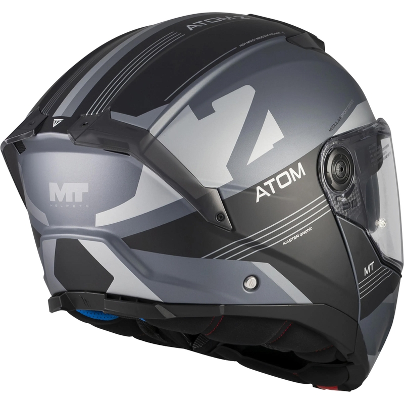 Preklopna motociklistička kaciga MT Atom 2 SV Kaster C2 mat crno-siva