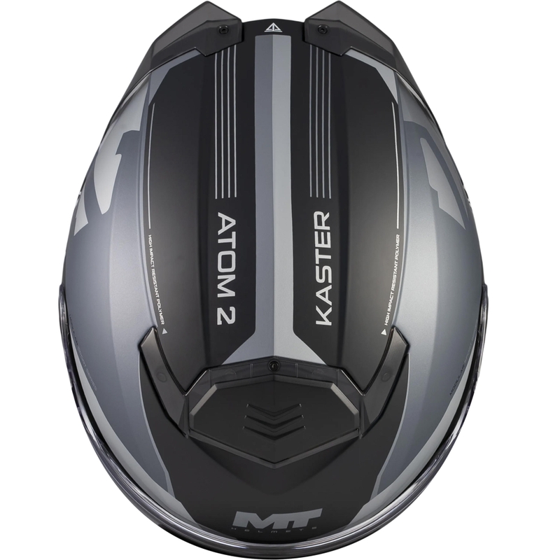 Preklopna motociklistička kaciga MT Atom 2 SV Kaster C2 mat crno-siva