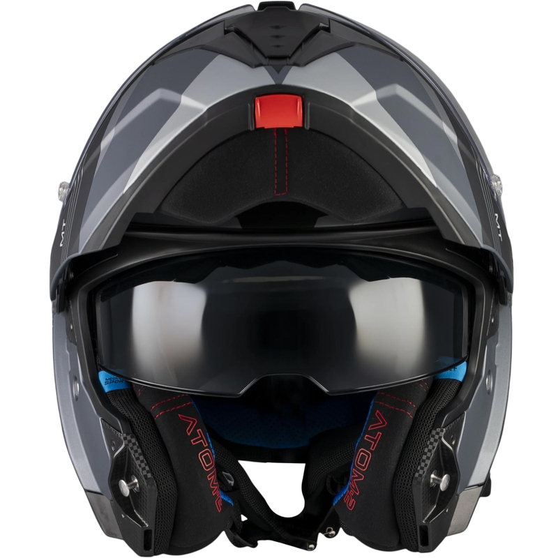 Preklopna motociklistička kaciga MT Atom 2 SV Kaster C2 mat crno-siva
